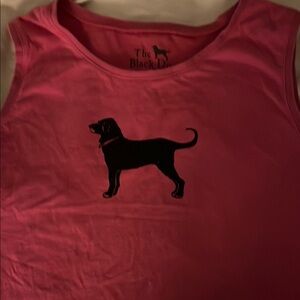 The Black Dog Pink Tank Top size M Y2K Summer